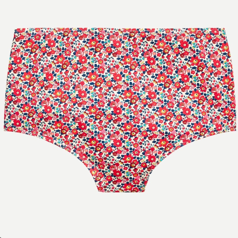 JCREW Liberty floral high rise bikini bottoms, BNWT